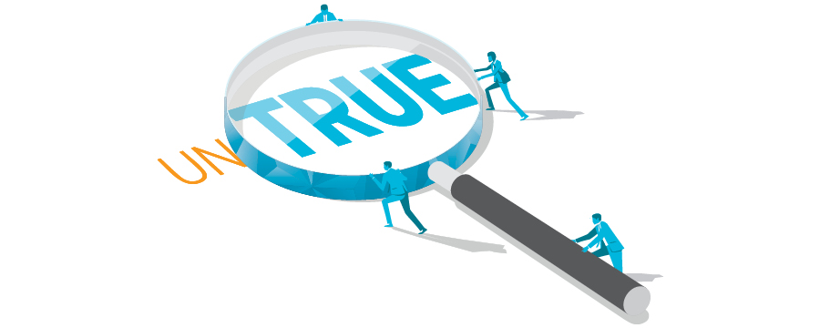 Magnifying glass illustration.