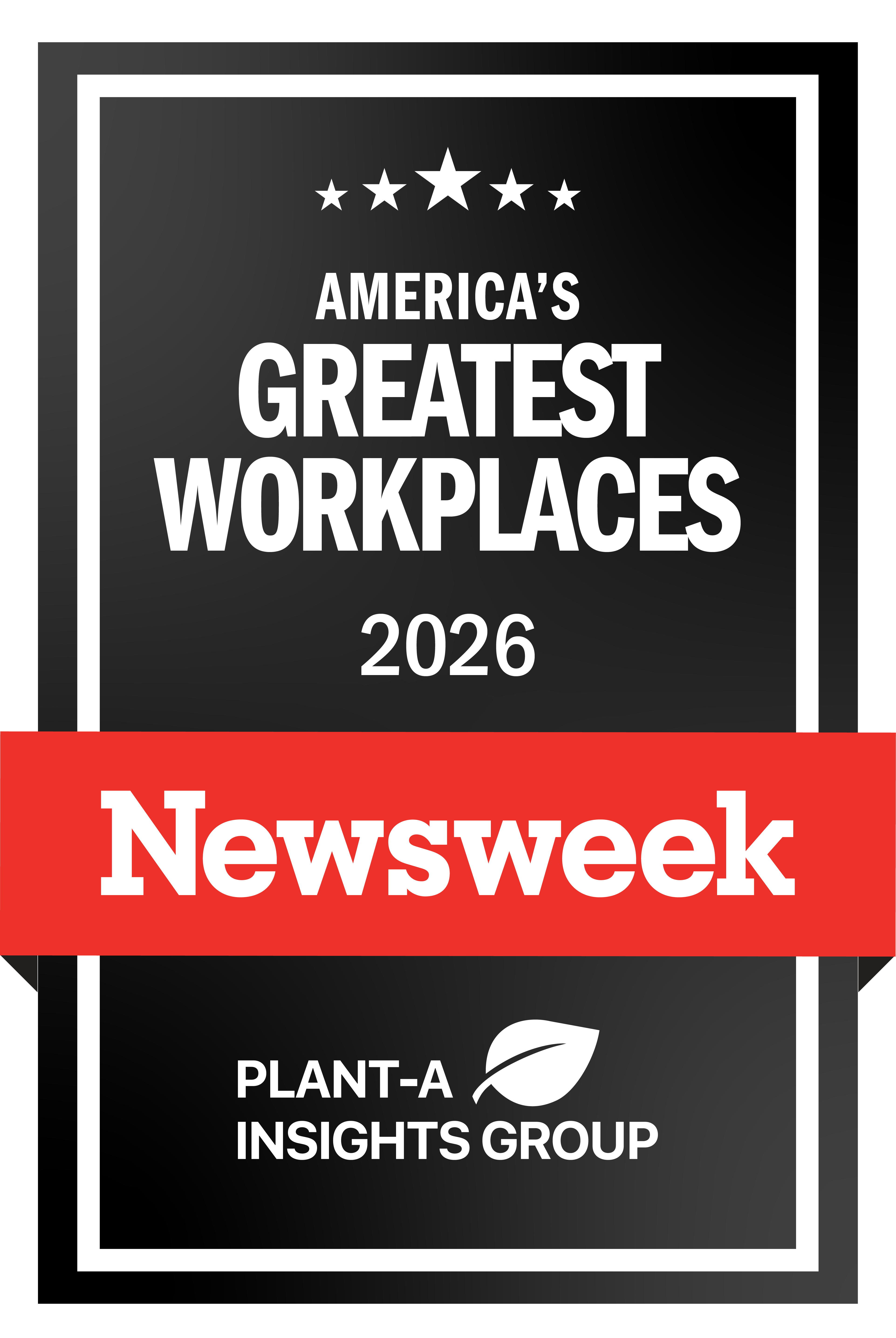 Newsweek badge recognizing the company as one of America’s Greatest Workplaces for Women in 2026.
