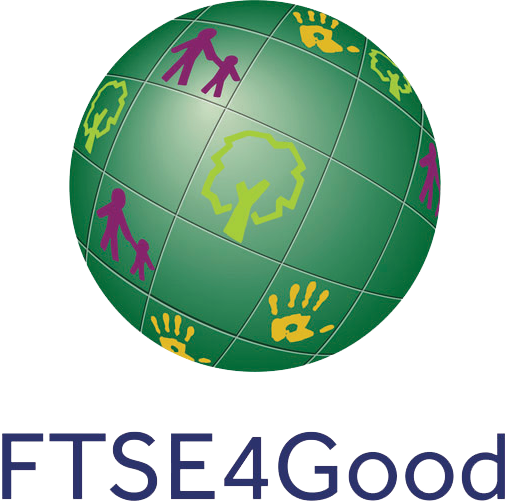FTSE 4 Good logo, ethical investment stock market indices by the FTSE Group